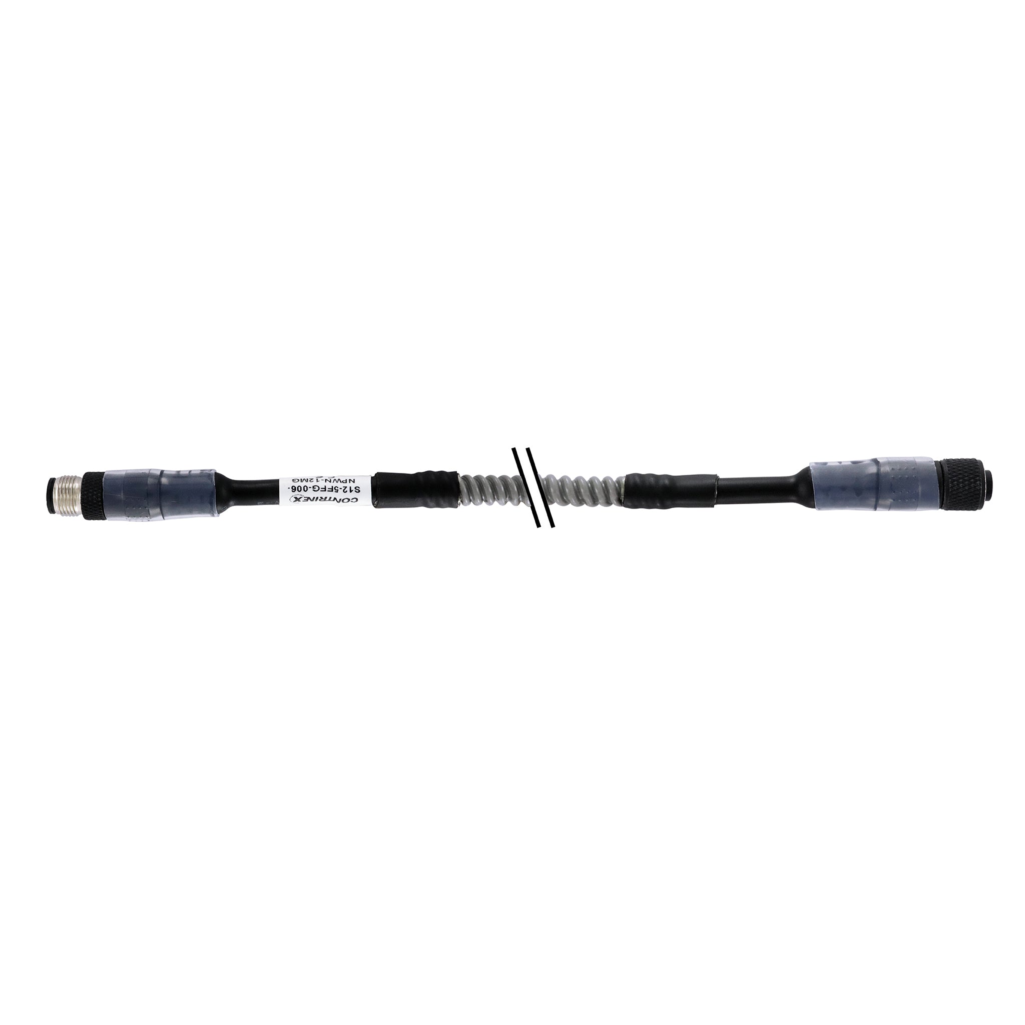 Connection cables M12+M12 Straight Straight SOCKET + PLUG 5 wires 0.34 mm2