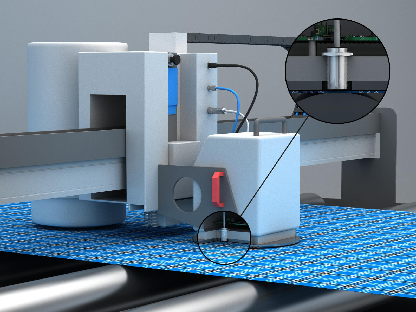 High-Resolution Analog Inductive Sensor Measures Thickness of Moving Textile Webs