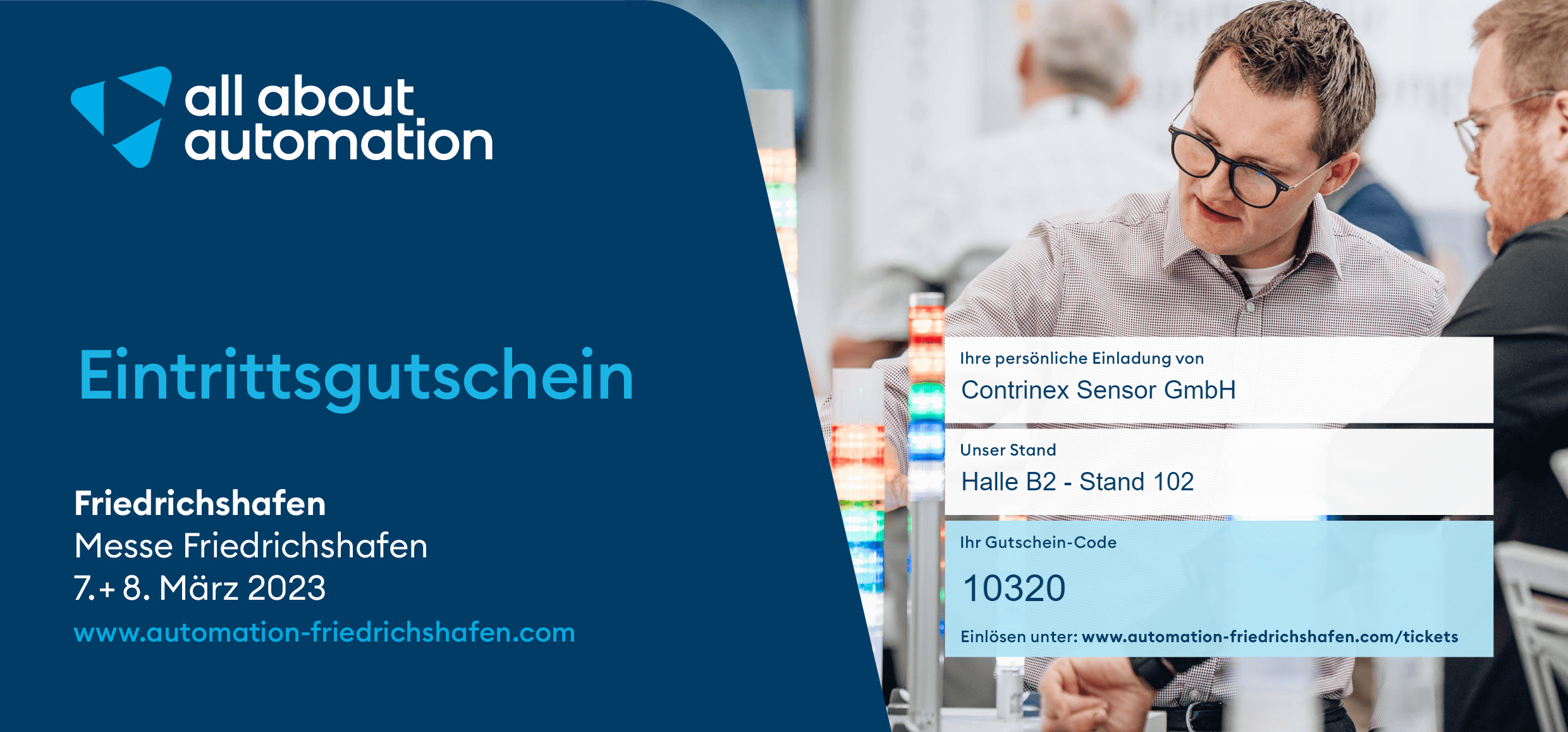 Meet Contrinex At All About Automation 2023 From The 7th - 8th March