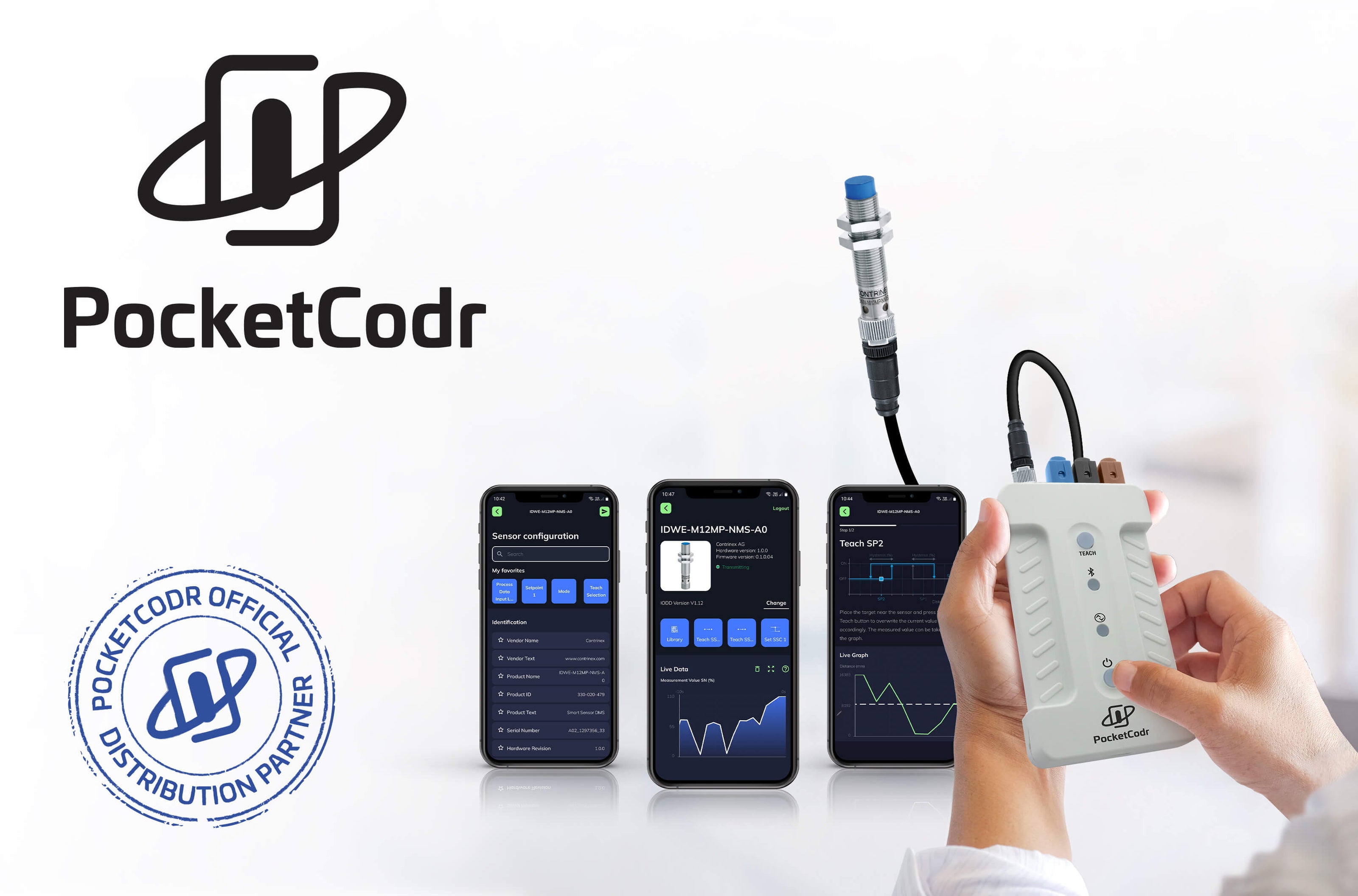 Innovative PocketCodr Configurator Simplifies Sensor Set-Up, Putting Code-Free Configuration in the Palm of Your Hand