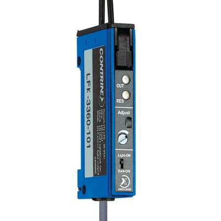 Fiber optic Fiber amplifier 31 x 60 100 mm PBTP (Crastin) 12 turn pot. LED, blue 465 nm