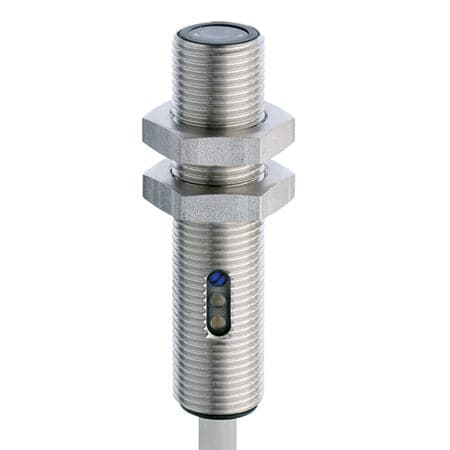 Standard Through beam M12 50000 mm Stainless steel V2A 3 turn pot. Laser class 2, red 660 nm