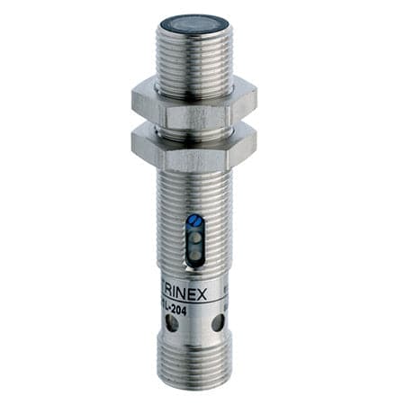 Standard Through beam M12 50000 mm Stainless steel V2A 3 turn pot. Laser class 2, red 660 nm