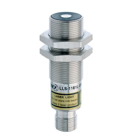 Standard Through beam M18 50000 mm Stainless steel V2A 3 turn pot. Laser class 2, red 660 nm