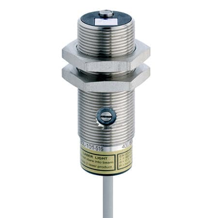 Standard Diffuse M18 40...250 mm Stainless steel V2A 3 turn pot. Laser class 2, red 660 nm