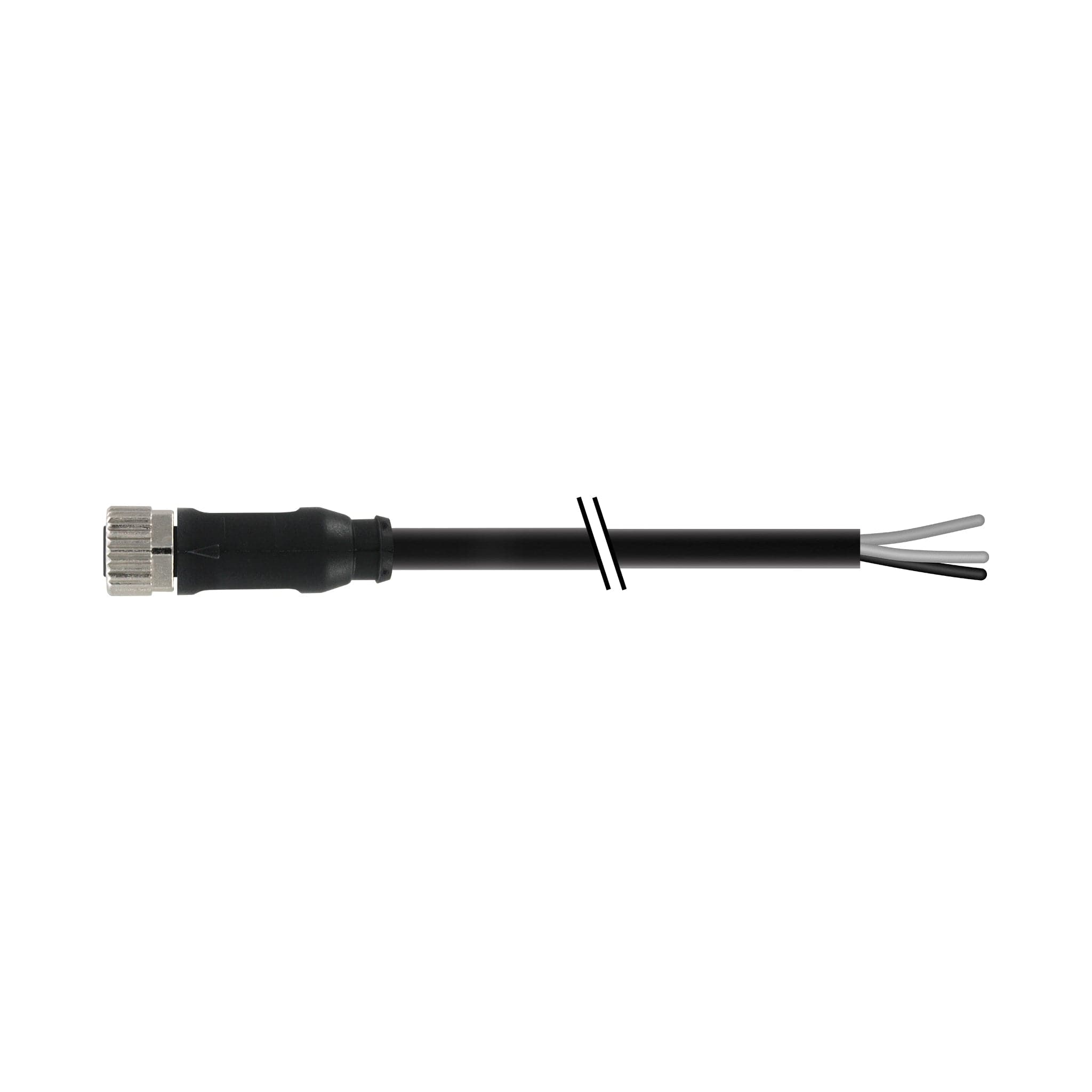 Cable connector M8 Straight SOCKET 3 wires 0.25 mm2